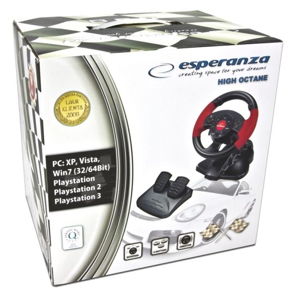 Esperanza EG103 High Octane USB Kormáy Black/Red