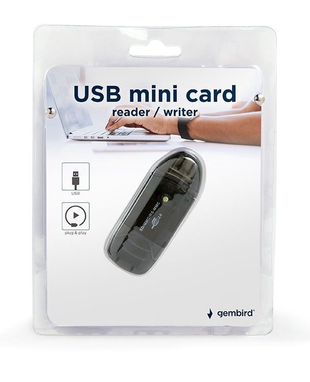 Gembird FD2-SD-1 USB mini Card Reader Transparent