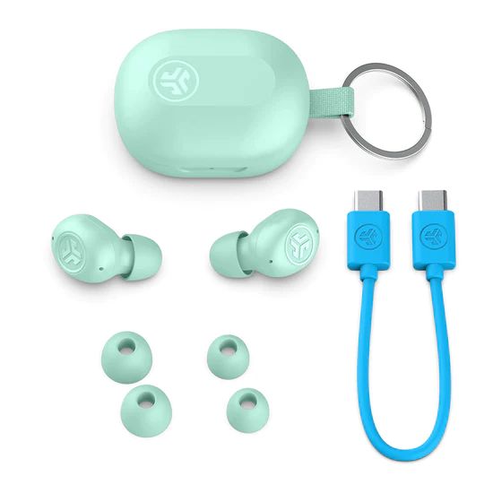 JLab JBuds Mini TWS Bluetooth Headset Earbuds Mint Green