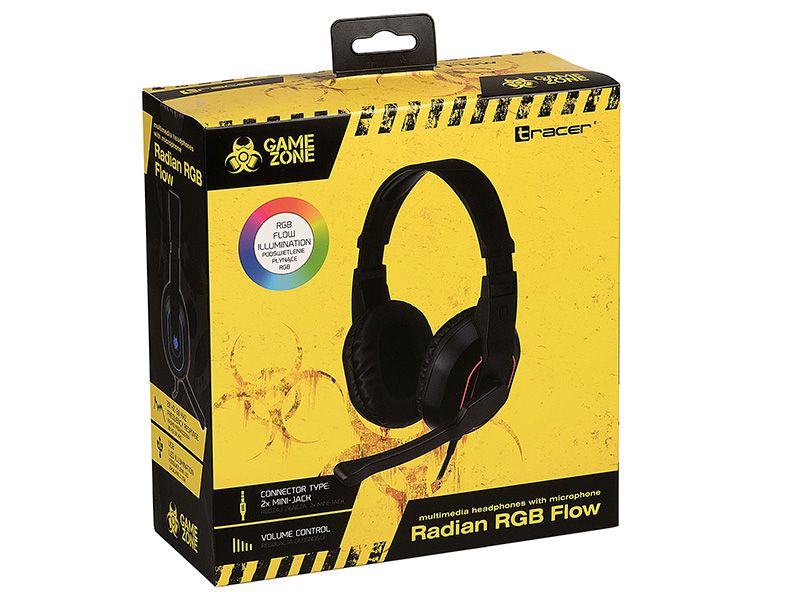 Tracer Gamezone Radian RGB Flow Headset Black/Red