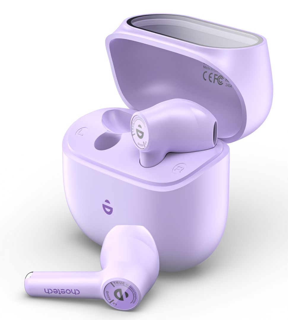 Choetech  BH-T19 TwinkleMinis ENC TWS Bluetooth Headset Purple