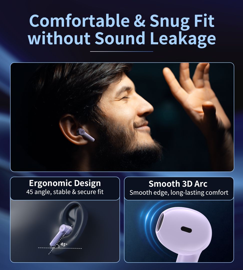 Choetech  BH-T19 TwinkleMinis ENC TWS Bluetooth Headset Purple