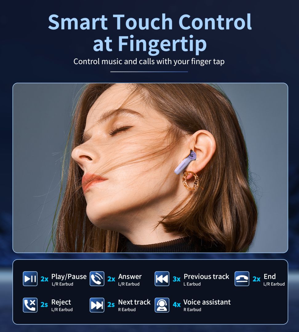 Choetech  BH-T19 TwinkleMinis ENC TWS Bluetooth Headset Purple