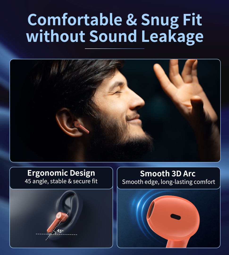 Choetech  BH-T19 TwinkleMinis ENC TWS Bluetooth Headset Orange