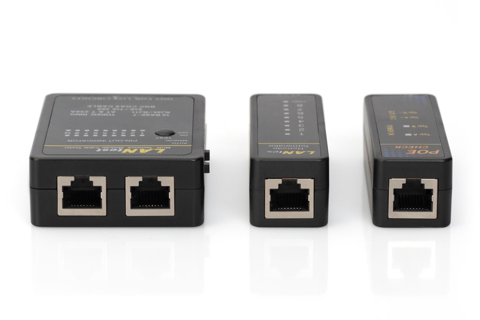 Digitus DN-14001-1 hálózati kábelteszter Black
