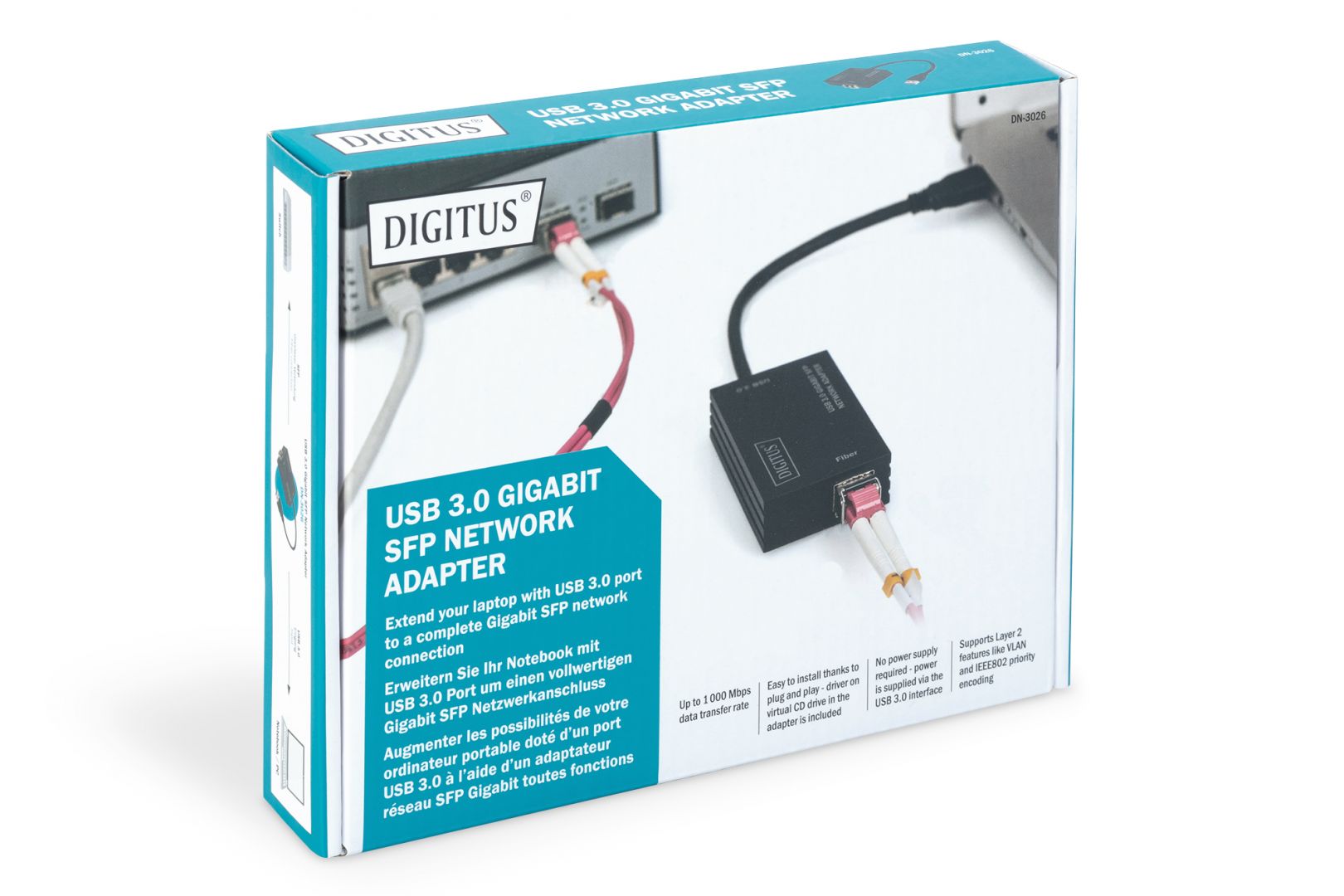 Digitus DN-3026 csatlakozókártya/illesztő Black