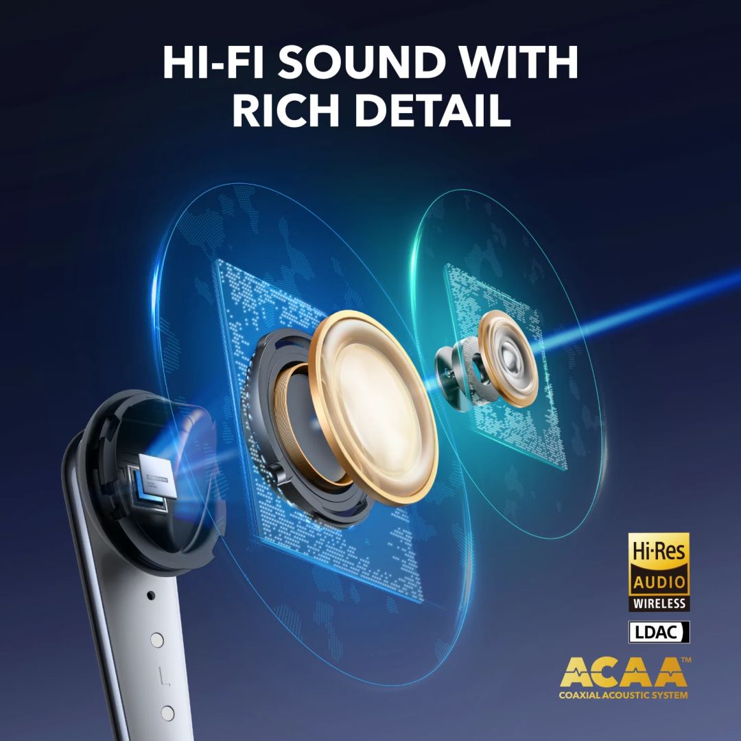 ANKER Soundcore Liberty 4 Pro Noise Cancelling True-Wireless Earbuds Glossy Black