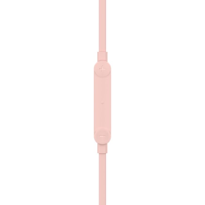 Belkin SoundForm USB-C Wired Earbuds with Adjustable Volume Limiter Pink