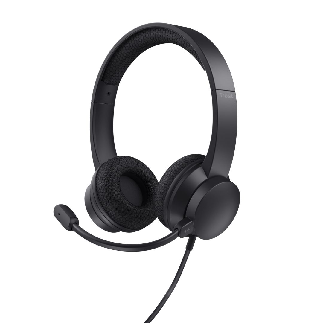 Trust HS-260 USB-ENC PC Headset Black