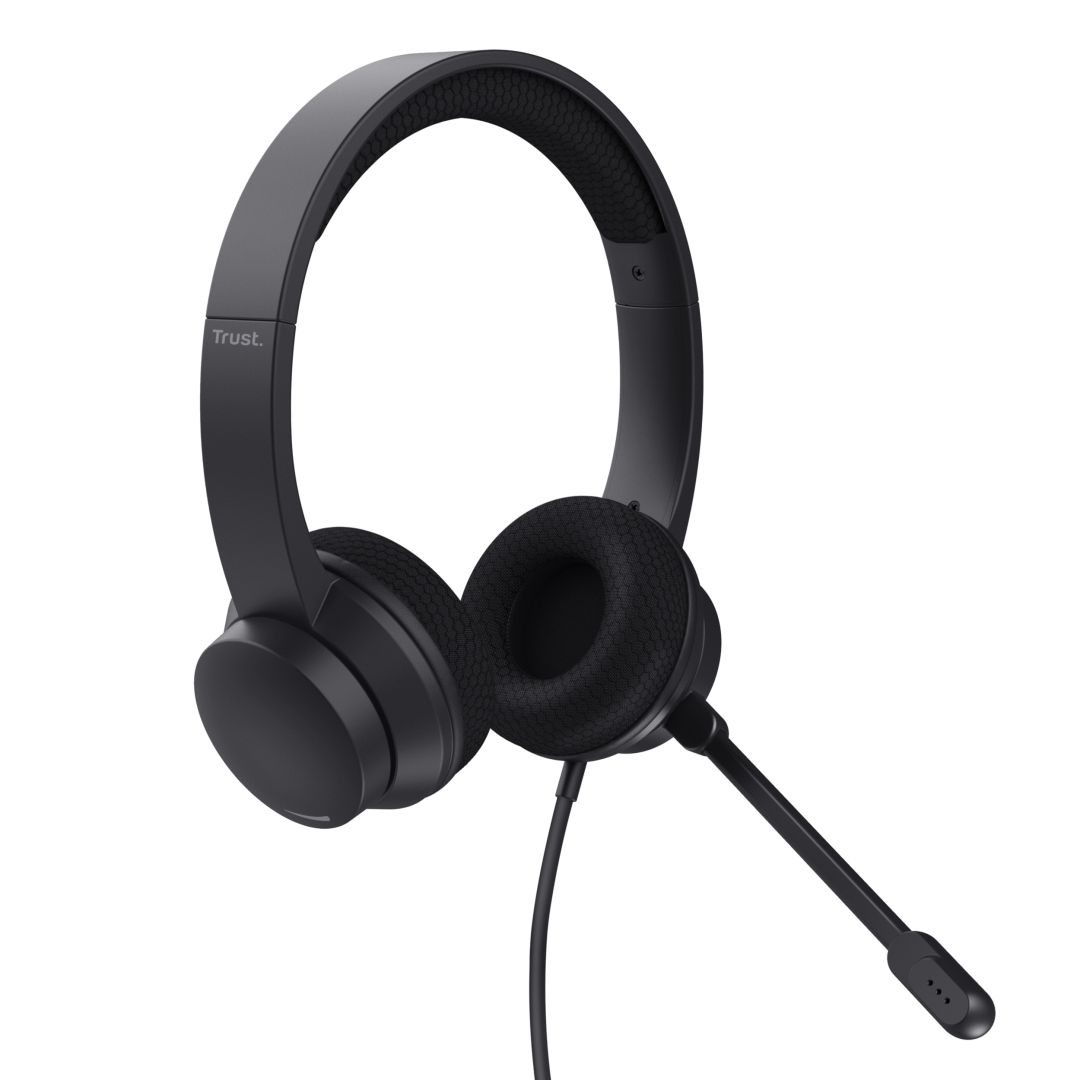 Trust HS-260 USB-ENC PC Headset Black 