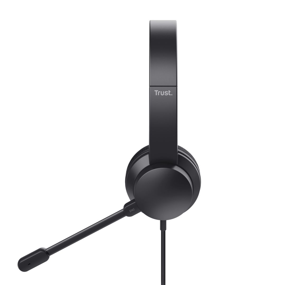 Trust HS-260 USB-ENC PC Headset Black 