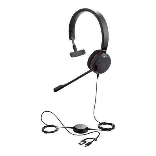 Jabra Evolve 20 SE MS Mono USB C/A Black
