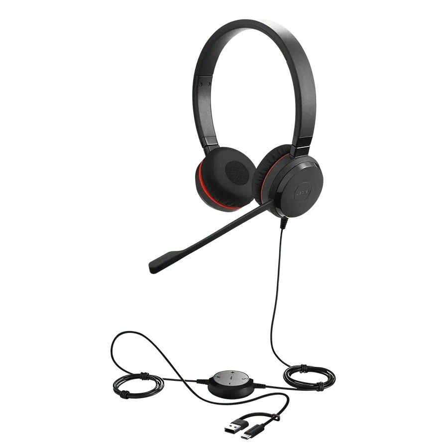 Jabra Evolve 30 MS Stereo USB C/A Black