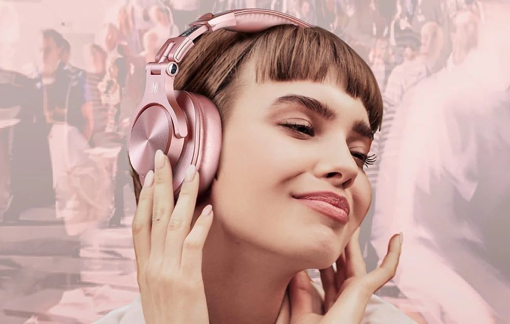 OneOdio Fusion A70 Bluetooth Headset Pink