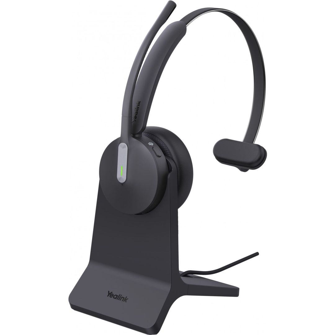 Yealink BH70 Mono Teams USB-C/A Bluetooth Headset with Stand Black