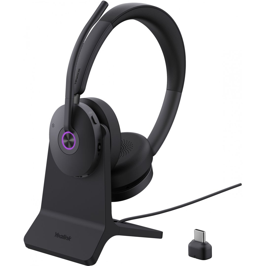 Yealink BH74 Dual UC Bluetooth Headset with Stand Black