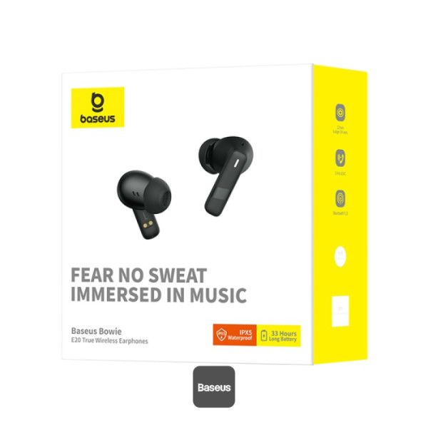 Baseus Bowie E20 Bluetooth Headset Black