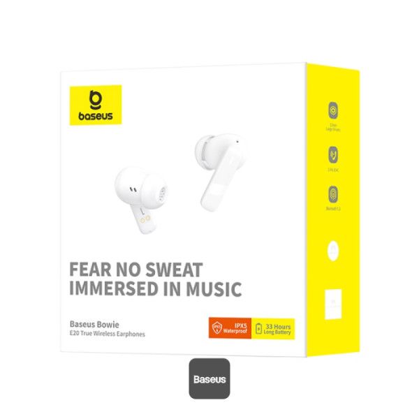 Baseus Bowie E20 Bluetooth Headset White