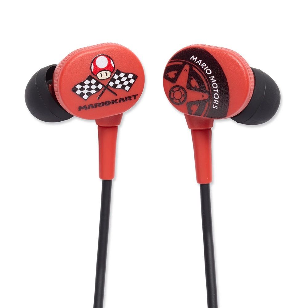 PowerA Wired Earbuds for Nintendo Switch Mario Kart Motors