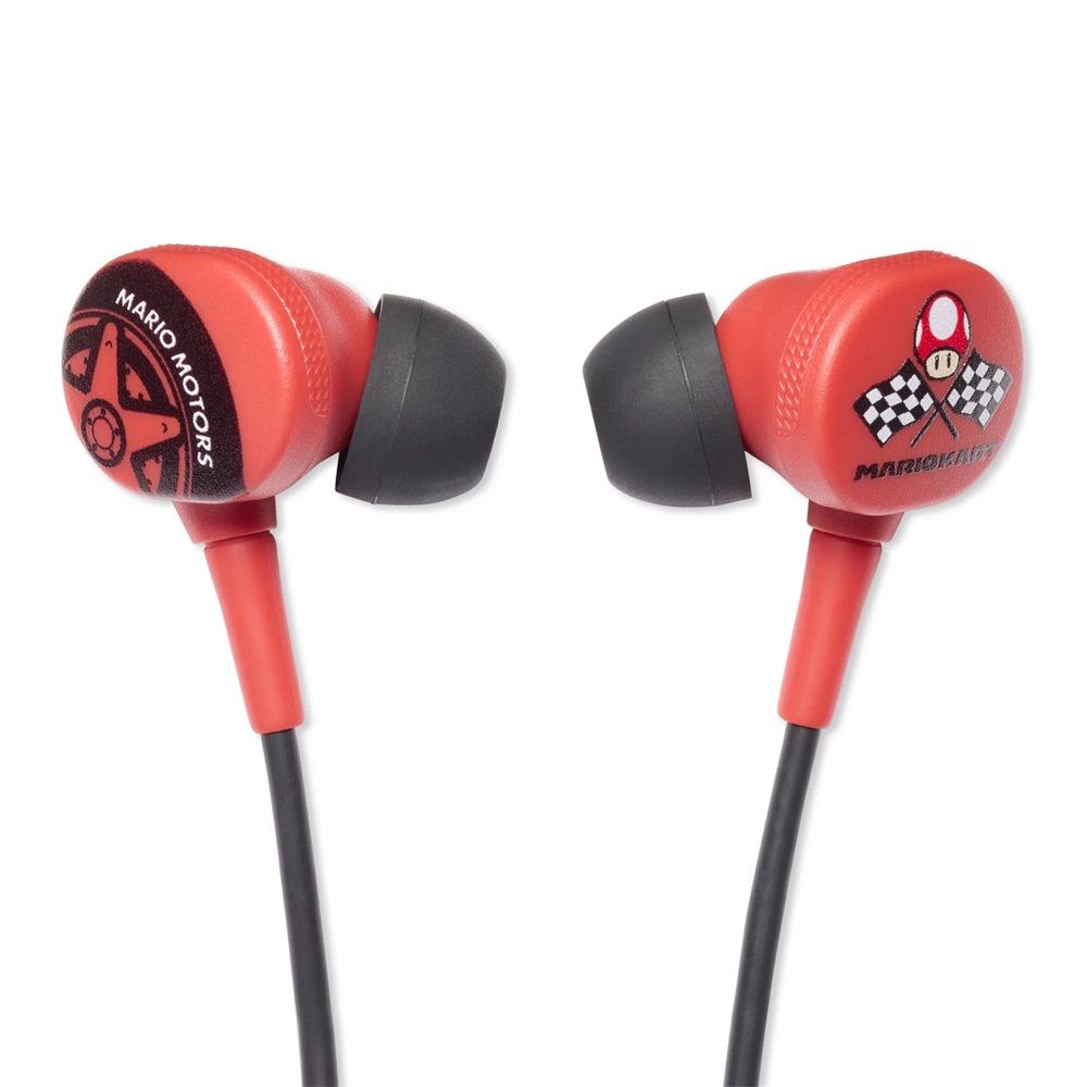 PowerA Wired Earbuds for Nintendo Switch Mario Kart Motors
