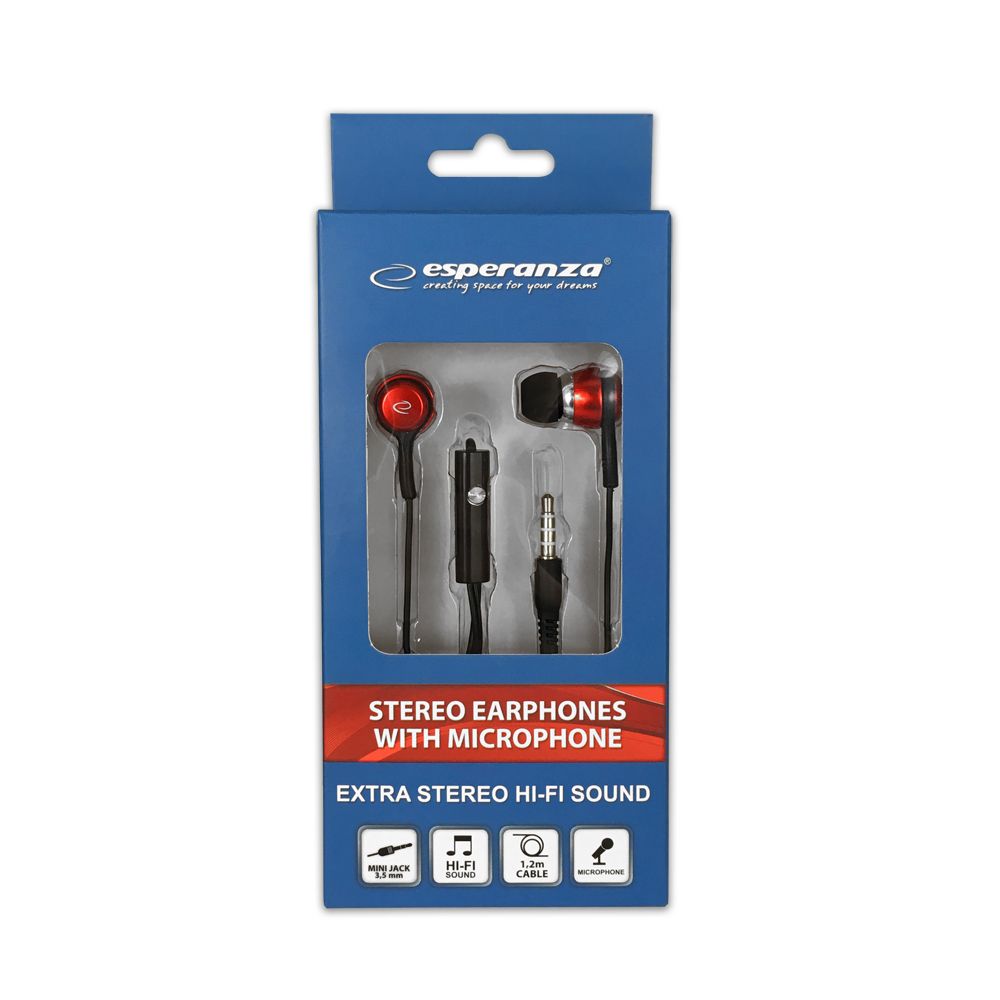Esperanza EH192R Headset Black/Red