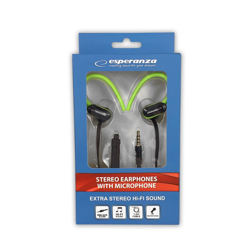 Esperanza EH197KG Headset Black/Green