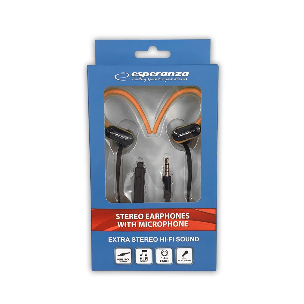 Esperanza EH197KO Headset Black/Orange