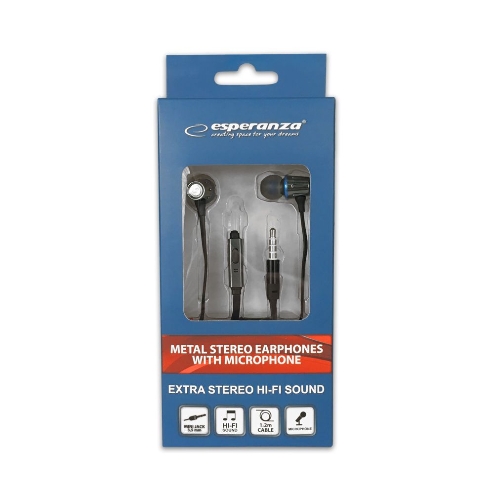 Esperanza EH203KB Headset Graphite/Blue