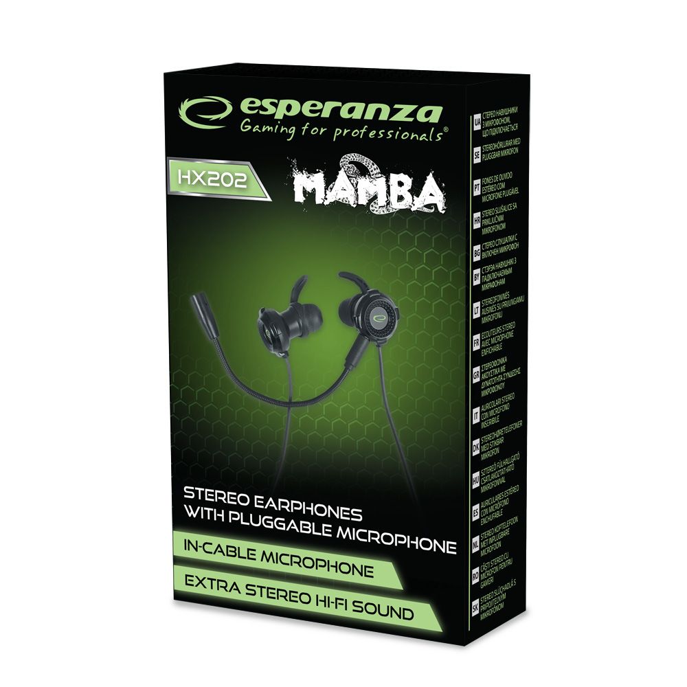 Esperanza EGH202K Mamba Gaming Headset Black