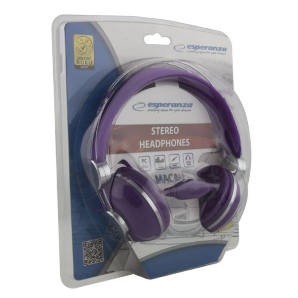 Esperanza Macau Stereo Headphones Violet