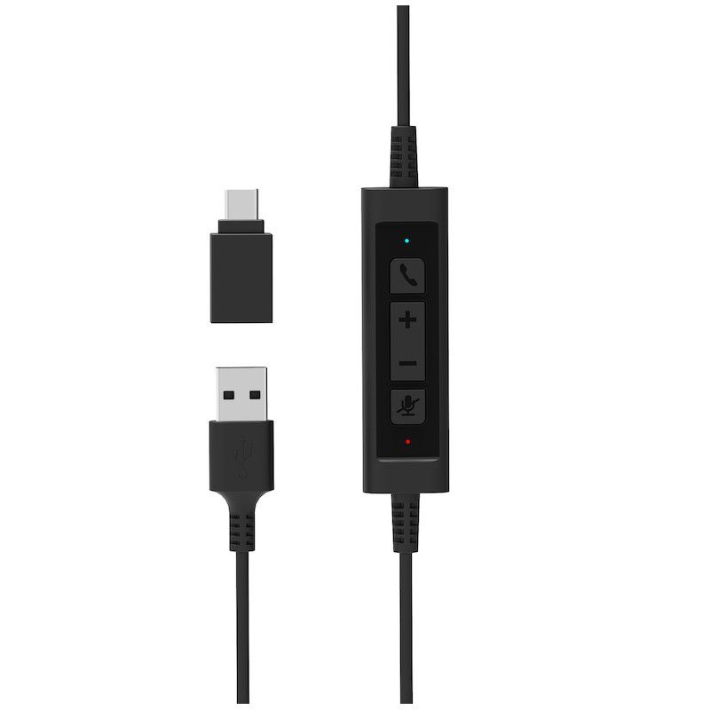 Port Designs Stereo USB headphone PRO ON''R 300 Black