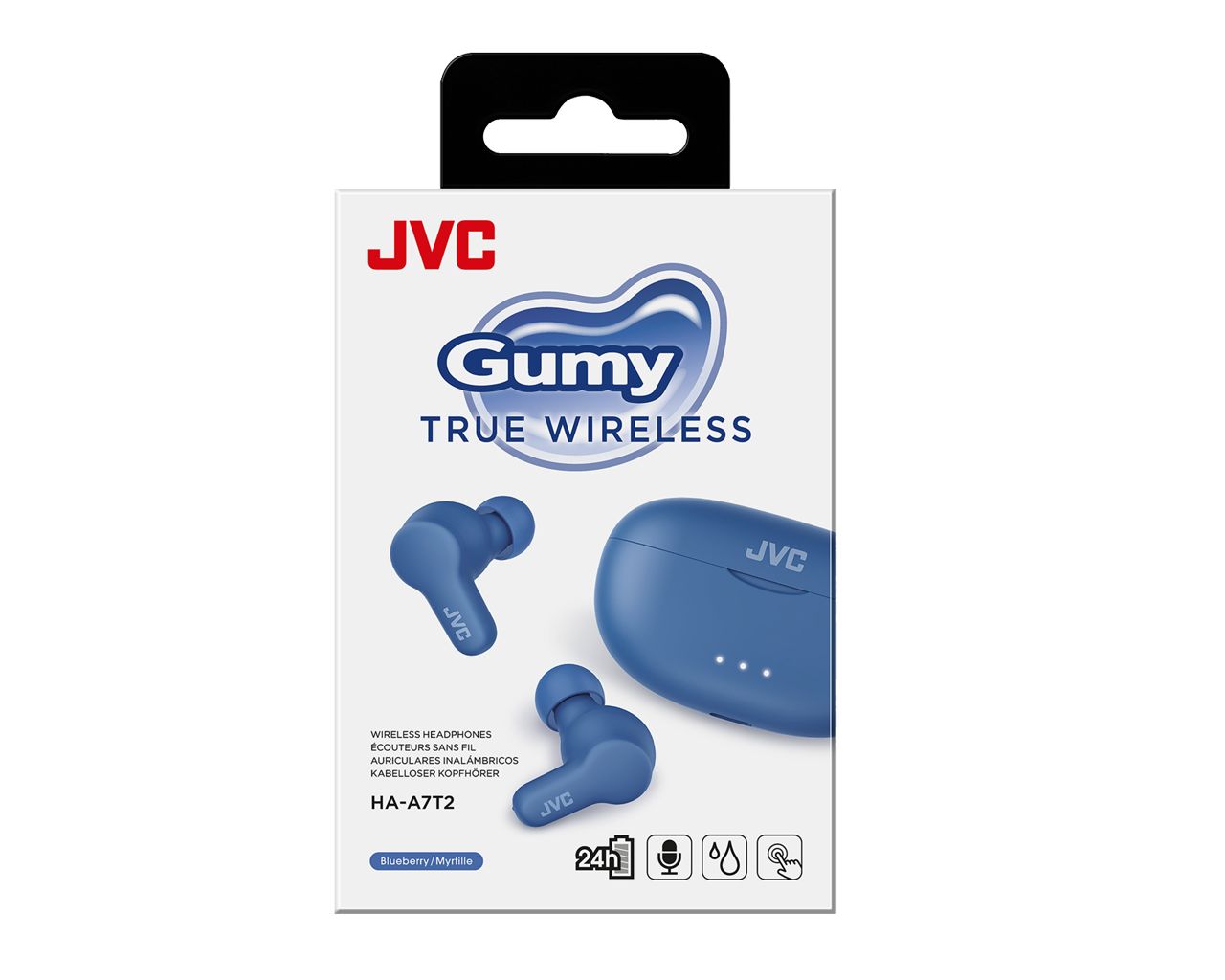 JVC HA-A7T2 Gumy True Wireless Sport Headset Blueberry