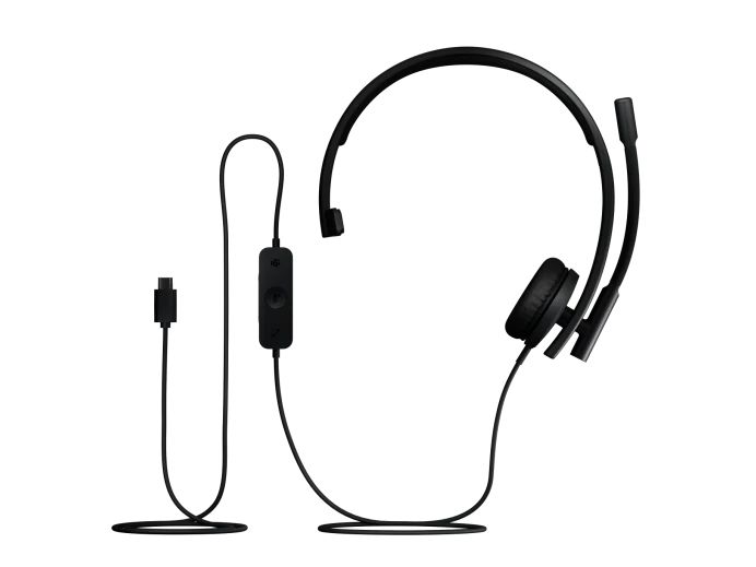 Logitech H570E Teams USB-C Mono Headset Black