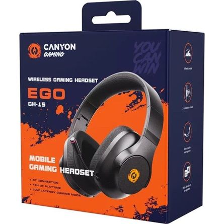 Canyon EGO GH-15 Bluetooth Gaming Headset Black