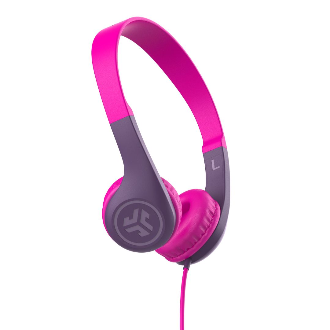 JLab JBuddies Pop Wired Kids Headphones Pink
