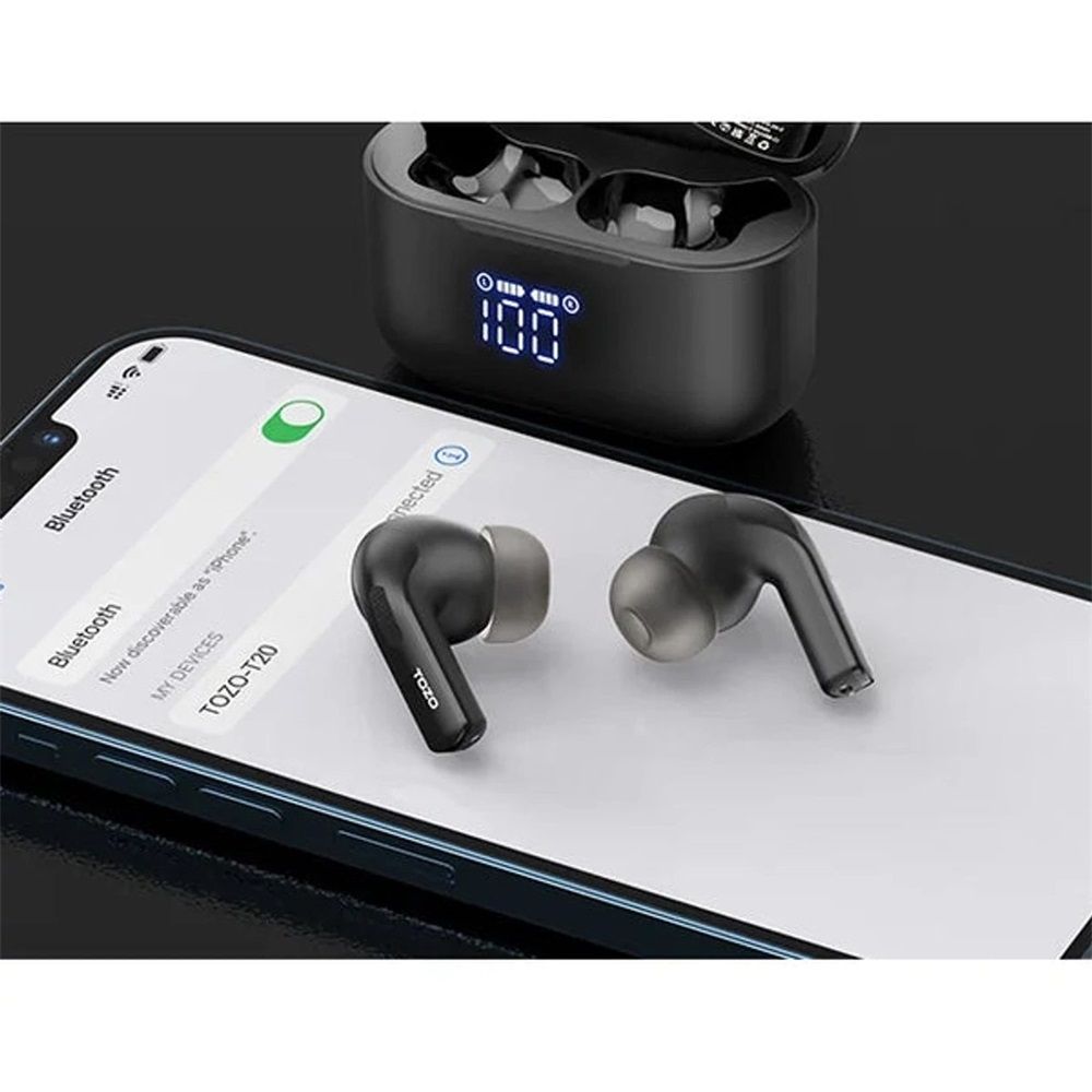 TOZO Tonal Pods TWS Bluetooth Headset Black