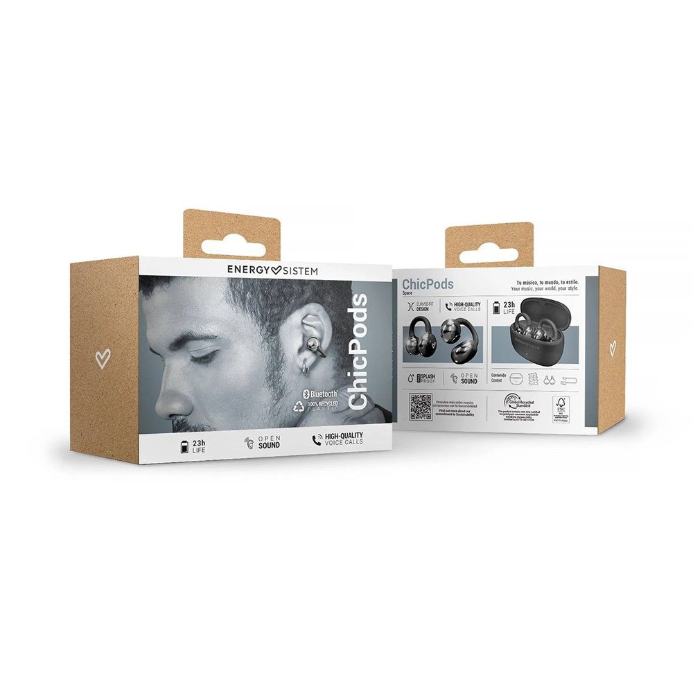 Energy Sistem ChicPods TWS Bluetooth Headset Space Black