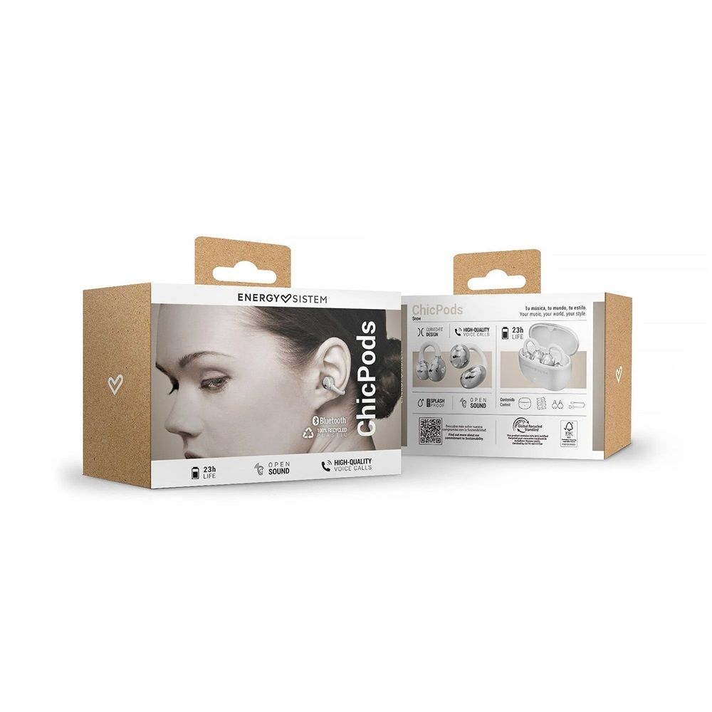 Energy Sistem ChicPods TWS Bluetooth Headset Snow White