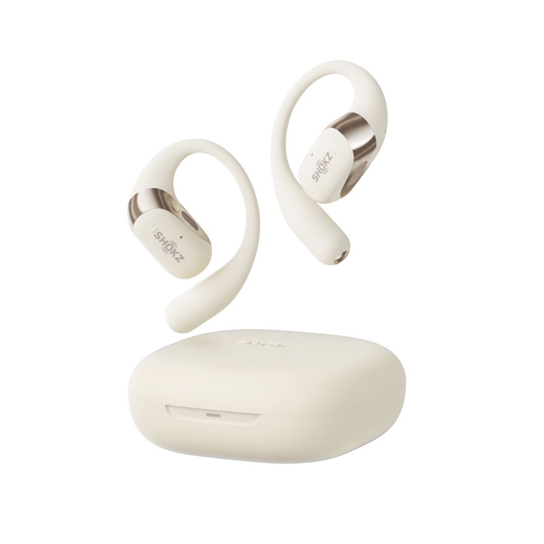 Shokz OpenFit 2 Bluetooth Headset Beige