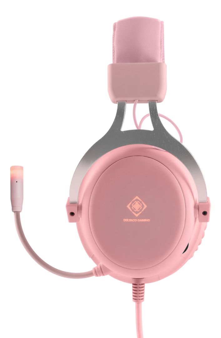 Deltaco PH85 Gaming Headset Pink