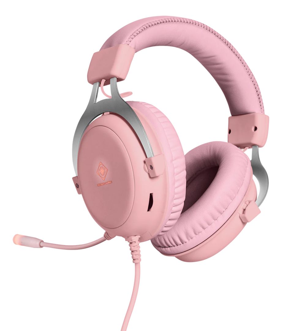 Deltaco PH85 Gaming Headset Pink