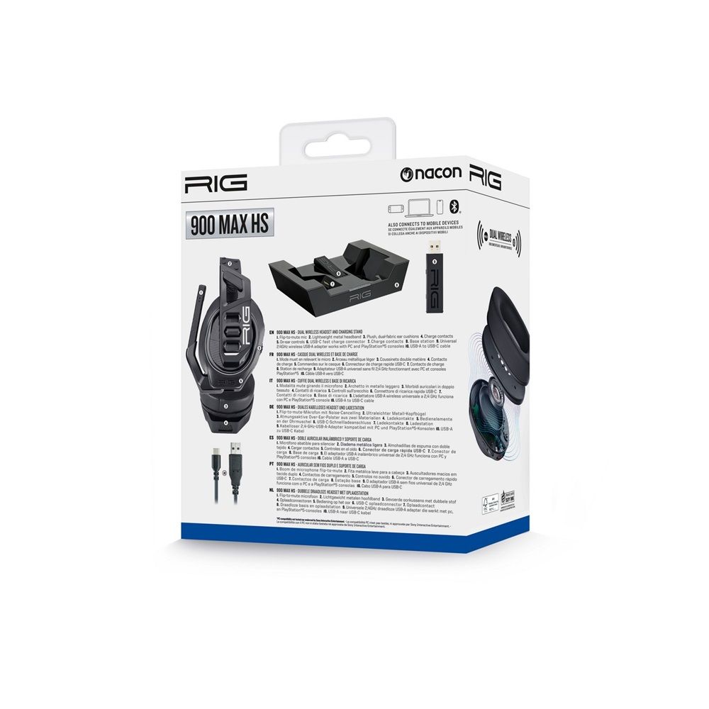 Nacon RIG 900 MAX HS Wireless Headset Black (PS5)