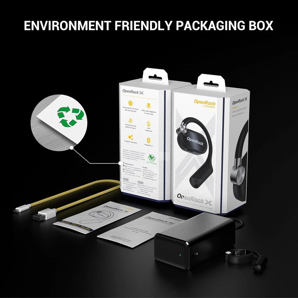 OneOdio OpenRock X Bluetooth Headset Black