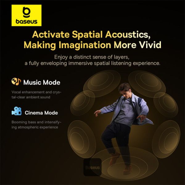 Baseus Bowie M2s Ultra True Wireless Earphones Black