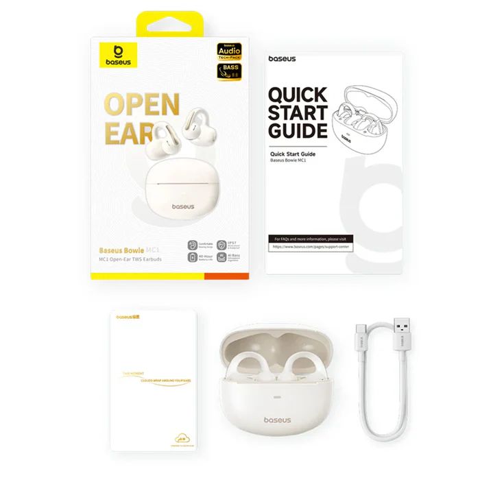 Baseus Bowie MC1 Bluetooth Headset White