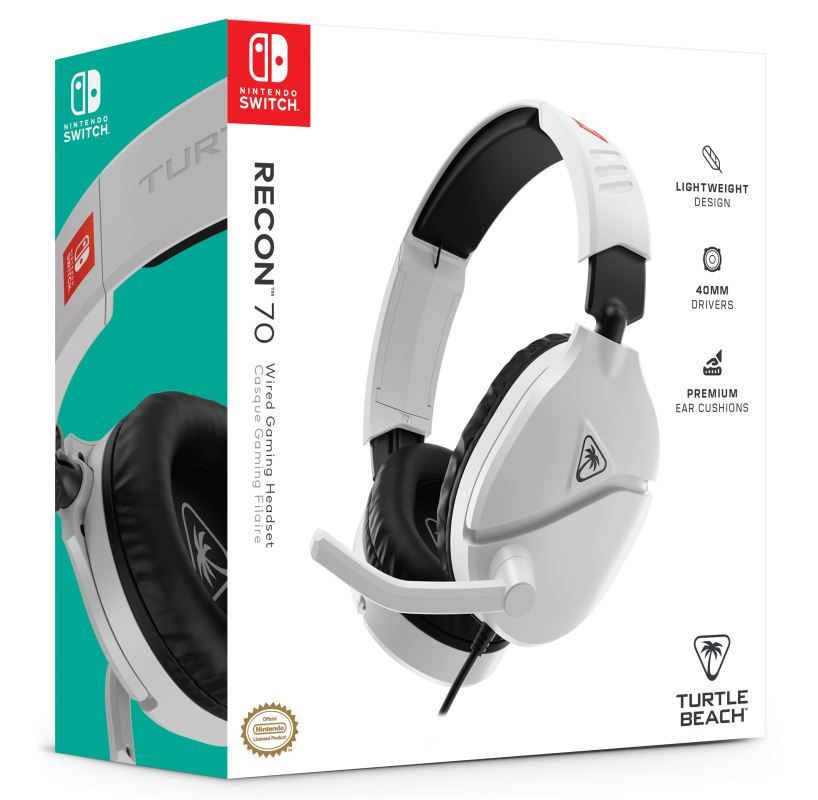 Turtle Beach Recon 70 Gaming Headset for Nintendo Switch White/Black
