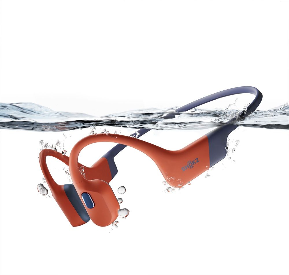 Shokz OpenSwim Pro Bluetooth Earphones Grey/Orange