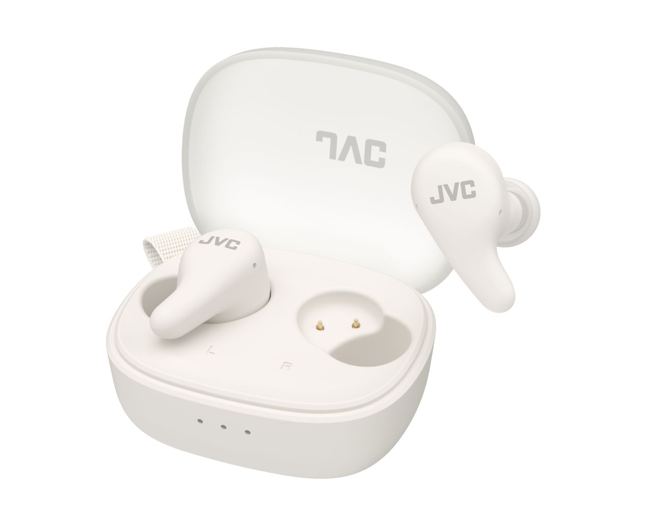 JVC HA-A23T Gumy Premium Wireless Headphones with Noise Cancellation Coconut White