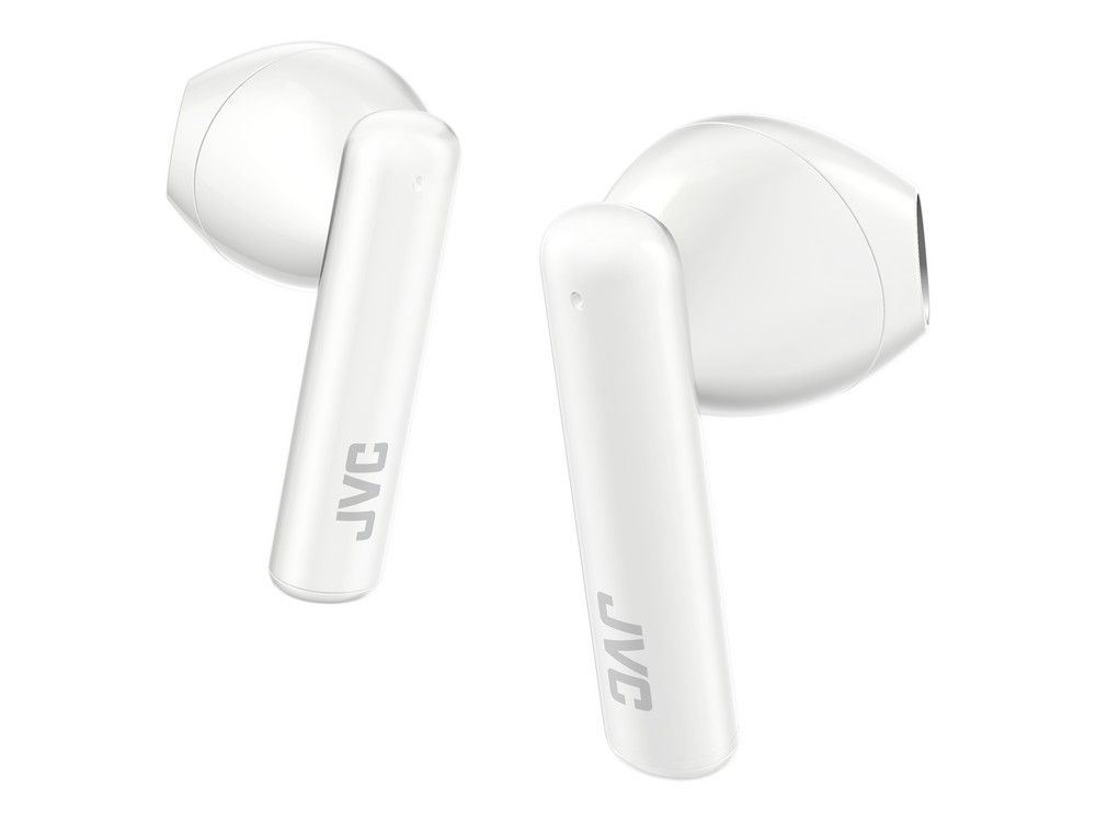 JVC HA-A4T Wireless earbuds with comfortable sound and long-lasting playtime White