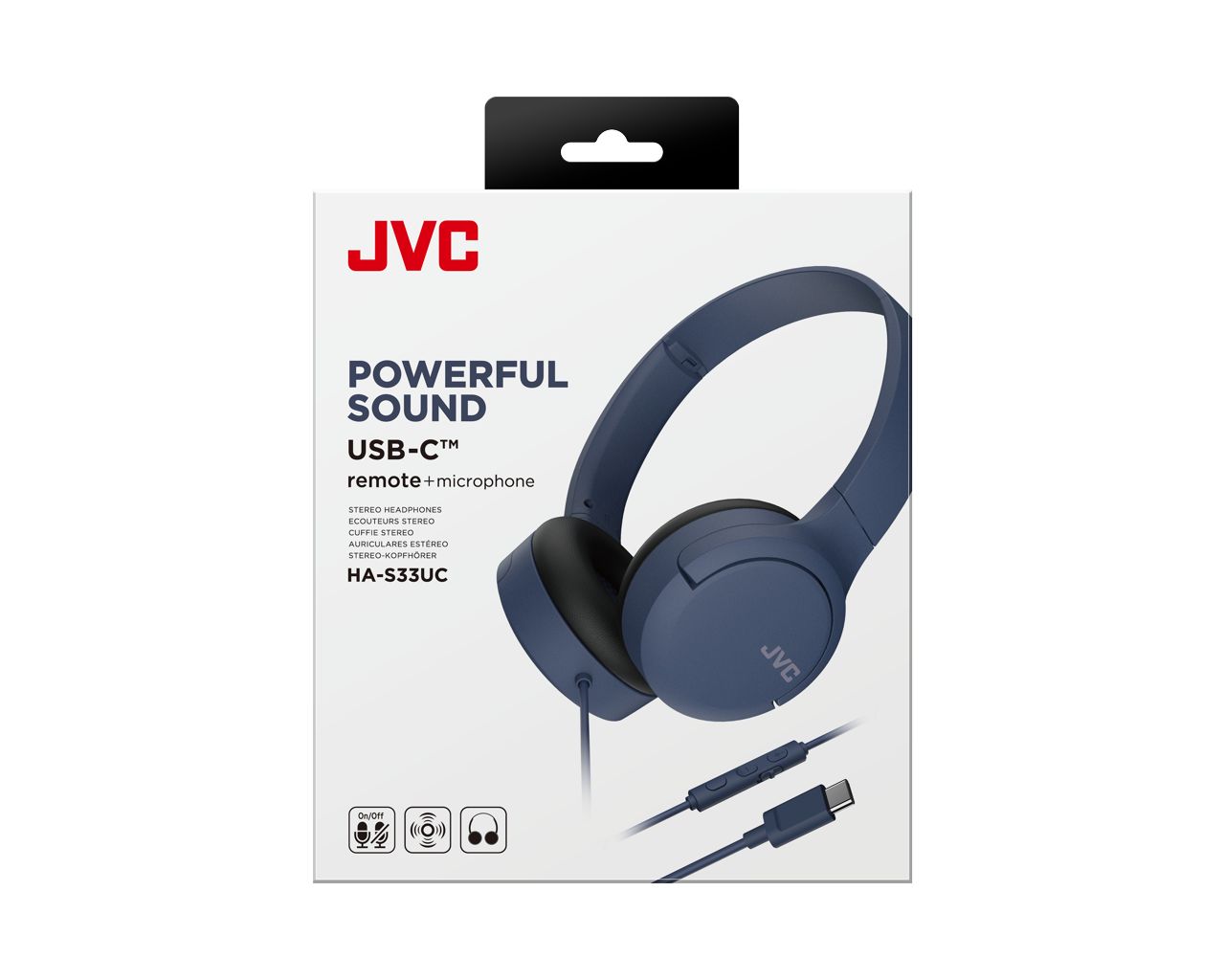 JVC HA-S33UC USB-C Headset Blue